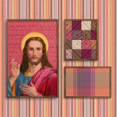 Jésus notre Sauveur : Superbe impression vintage d