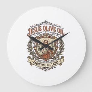Jesus Olijfolie Zalfolie Etiket Jesus Olijfolie Grote Klok
