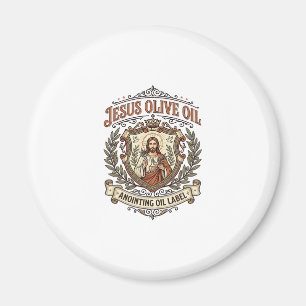 Jesus Olijfolie Zalfolie Label Jesus Olijfolie Magneet