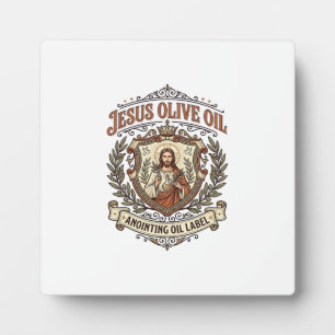 Jesus Olijfolie Zalfolie Label Jezus Olijfolie Fotoplaat