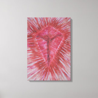 Jesus on the Cross (39.4 x 57.33cm, 15.5" x 22.6") Canvas Afdruk