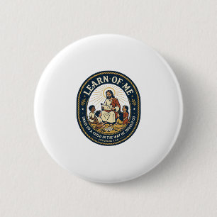 Jesus Onderwijsassistent School Steunpersoneel T-S Ronde Button 5,7 Cm