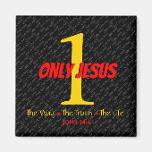 JESUS | One Way Truth Life | EENVOUDIGER Christeli Magneet (Voorkant)