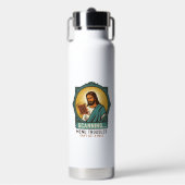 Jesus onscherpe QR-code scant niet menu Tech Humor Waterfles (Voorkant)
