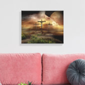 JESUS OP DE KROS CANVAS AFDRUK (Insitu (Woonkamer))