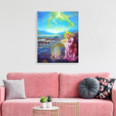 JESUS OP DE SEASHORE, Sint-John 21 Canvas Afdruk (Insitu (Woonkamer))