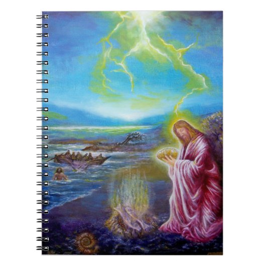 JESUS OP DE SEASHORE, Sint-John 21 Notitieboek (Voorkant)