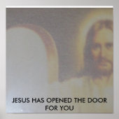 JESUS-OPEN DEUR POSTER (Voorkant)