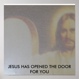 JESUS-OPEN DEUR POSTER