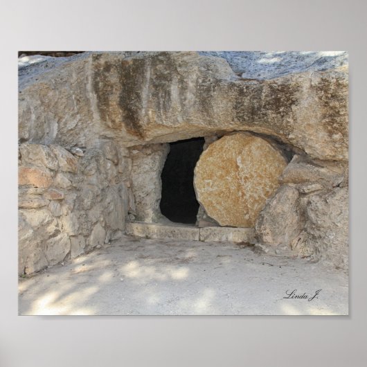 Jesus Open Tomb Israel Canvas print (Voorkant)