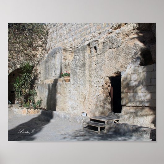 Jesus Open Tomb Israel Canvas print (Voorkant)