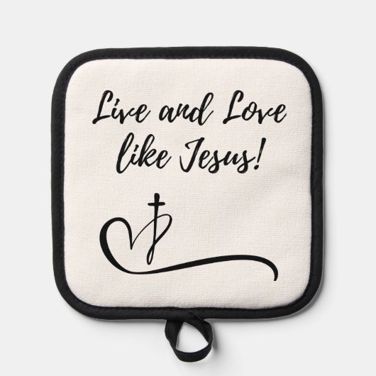 Jesus Oven Mitt en Pot Holder Pannenlap (Voorkant)