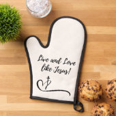 Jesus Oven Mitt et détenteur de pot (De haut en bas)