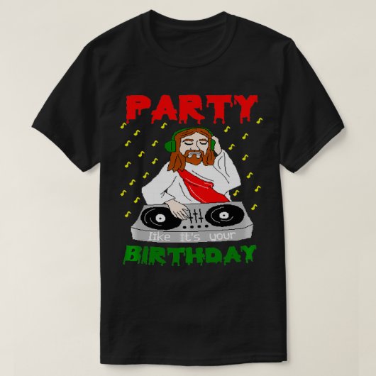 Jesus Party like its your Birthday Xmas Pullover  (Design voorkant)