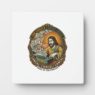 Jesus Per ongeluk 100 Kleurenkopieën Printer Fout Fotoplaat