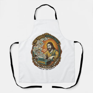 Jesus Per ongeluk 100 Kleurenkopieën Printer Fout  Schort