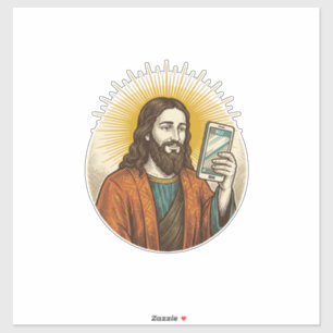 Jesus Per Ongeluk Video In Plaats Van Foto Camera Sticker