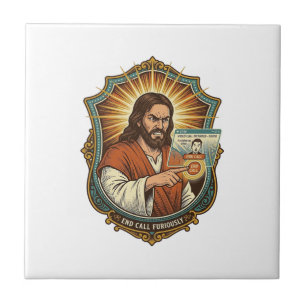 Jesus Per Ongewilde Videogesprek Dial Sociale Medi Tegeltje