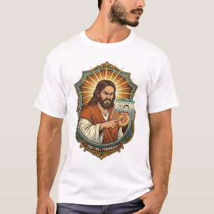 Jesus Per Ongewilde Videogesprekken Schakelt Socia T-shirt