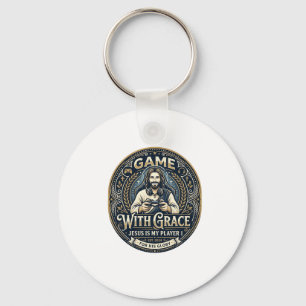 Jesus Pickleball Vintage T-shirt Christelijke Graf Sleutelhanger