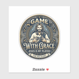 Jesus Pickleball Vintage T-shirt Christelijke Graf Sticker