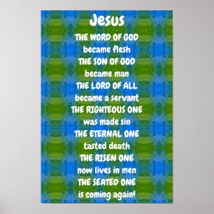 Jesus Poem Poster