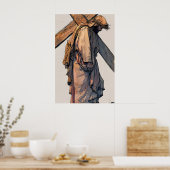 Jésus portant la Croix Impression chrétienne minim (Cuisine)