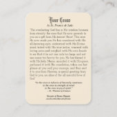 Jésus portant la Croix Prière Carte Sainte religie (Dos)