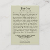 Jésus portant la prière croisée Carte religieuse (Dos)