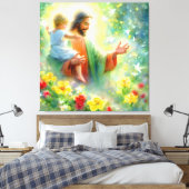 Jésus porte une toile d'enfant Imprimer l'image 14 (Insitu(Chambre))