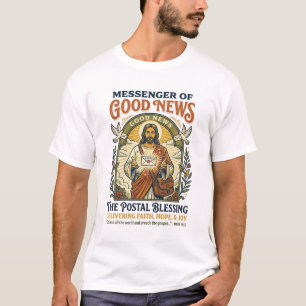 Jesus Postbode Levering Shirt Gebaseerd op het Gel