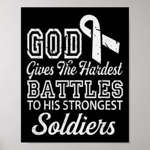 Jesus Prayer Lung Cancer Warrior Gift Lung Cancer Poster