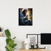 Jesus Praying Art Poster (Thuiskantoor)