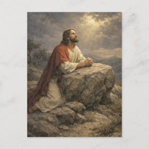 Jésus priant à Gethsémani Carte postale – Foi