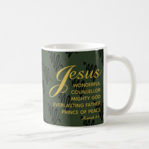 JESUS PRINS VAN DE VREDE Kerst Monogram Koffiemok