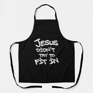 Jesus probeerde niet in te passen Leuke Graffiti G Schort