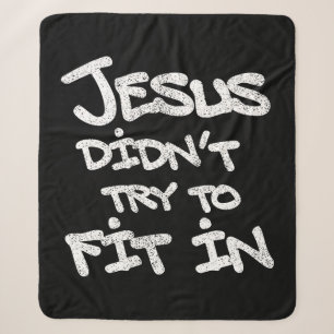 Jesus probeerde niet in te passen Leuke Graffiti G Sherpa Deken