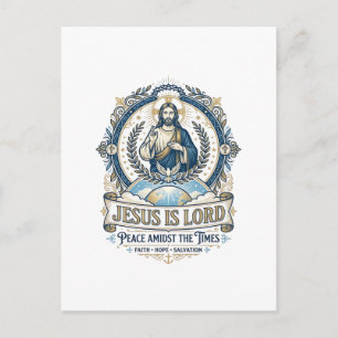 Jesus Profetie Eschatologie Vintage T-shirt Christ Briefkaart