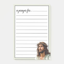 Jesus Profile Crown of Thorns War Room Prayer Post-it® Notes