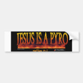 jesus pyro bumpersticker (Voorkant)