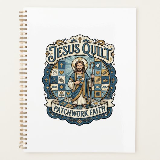Jesus Quilt Patchwork Geloof Jesus Quilt Patchwork Planner (Voorkant)