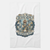 Jesus Quilt Patchwork Geloof Jesus Quilt Patchwork Theedoek (Verticaal)