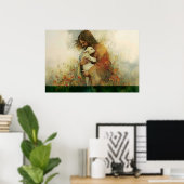 Jésus quitte les 99 – Impression d'art chrétien mo (Bureau à domicile)