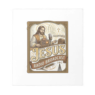 Jesus Radio-uitzending Jesus Radio-uitzending Chri Notitieblok