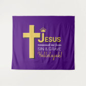 JESUS RANSOMED ME Pasen Wandkleed (Voorkant (horizontaal))