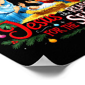 Jesus Reason For The Season Nativity Christmas Des Poster (Hoek)