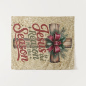 Jesus Reason Season Tapestry Wandkleed (Voorkant (horizontaal))
