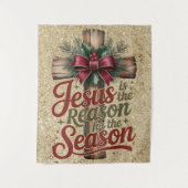 Jesus Reason Season Tapestry Wandkleed (Voorkant)