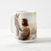 Jésus réconfortant un cheval dans la Mug du Ciel (Devant gauche)