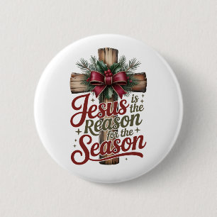Jesus Reden Seizoen Knop Ronde Button 5,7 Cm